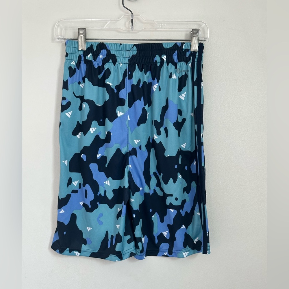 Adidas Kids Blue Camouflage Shorts